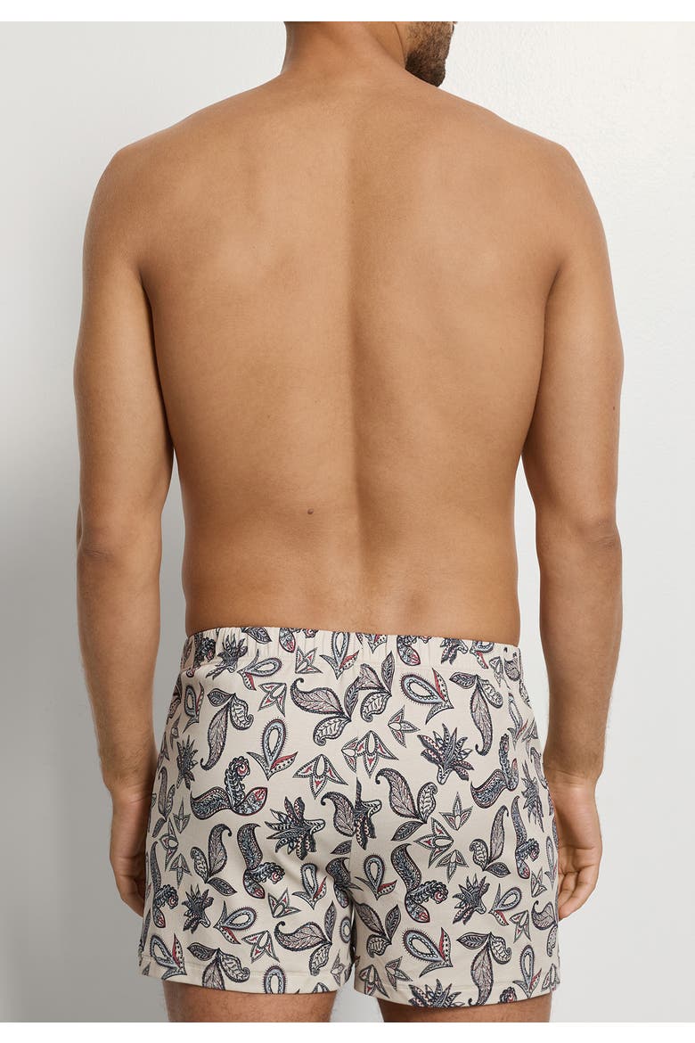 Fancy Jersey Cotton Knit Boxers, Alternate, color, Maritime Paisley