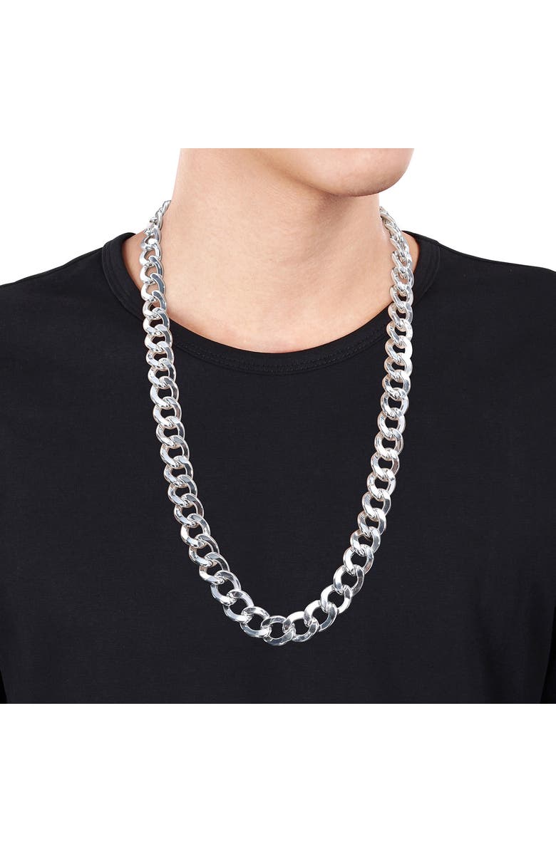 DELMAR Men's Curb Link Chain Necklace, Alternate, color, 