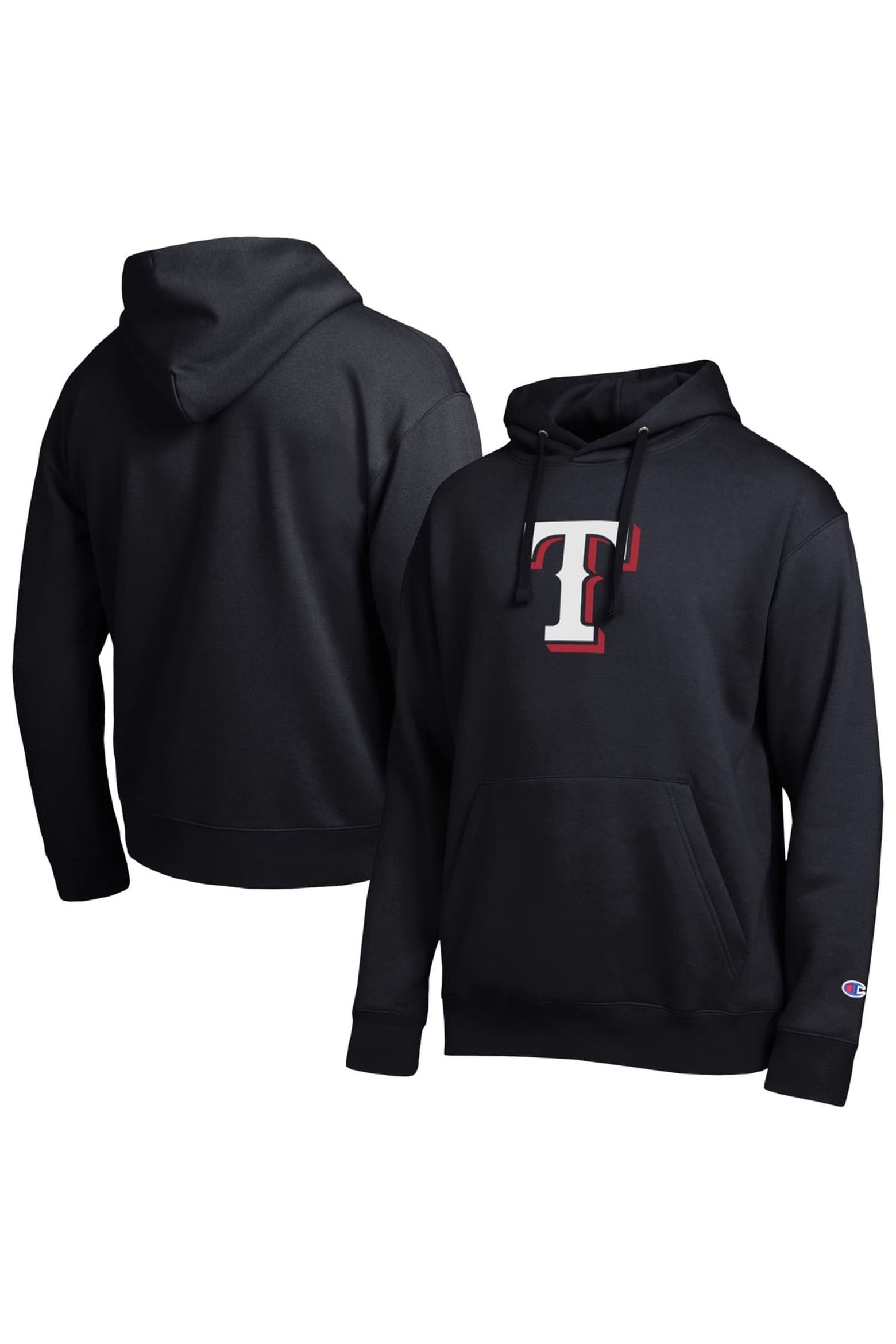 Current Texas Ranger Logo Champion Men's Champion Black Texas Rangers All Star Embroidered Logo ...