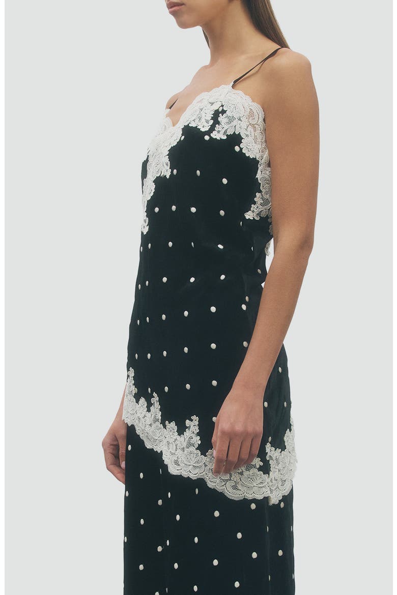Isla Lace Detail Camisole, Alternate, color, BLACK CREAM
