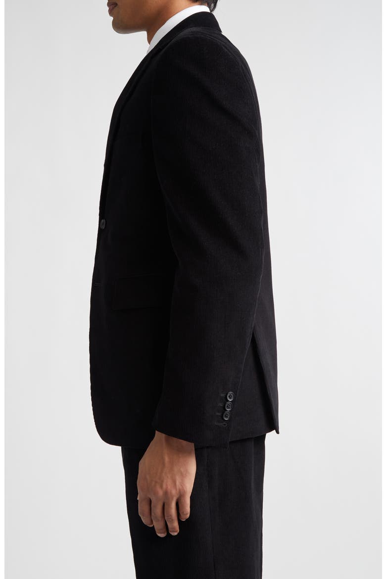 Fit 1 Classic Corduroy Sport Coat, Alternate, color, BLACK