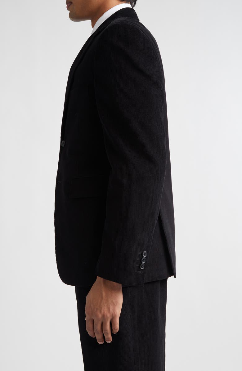 Thom Browne Fit 1 Classic Corduroy Sport Coat, Alternate, color, Black