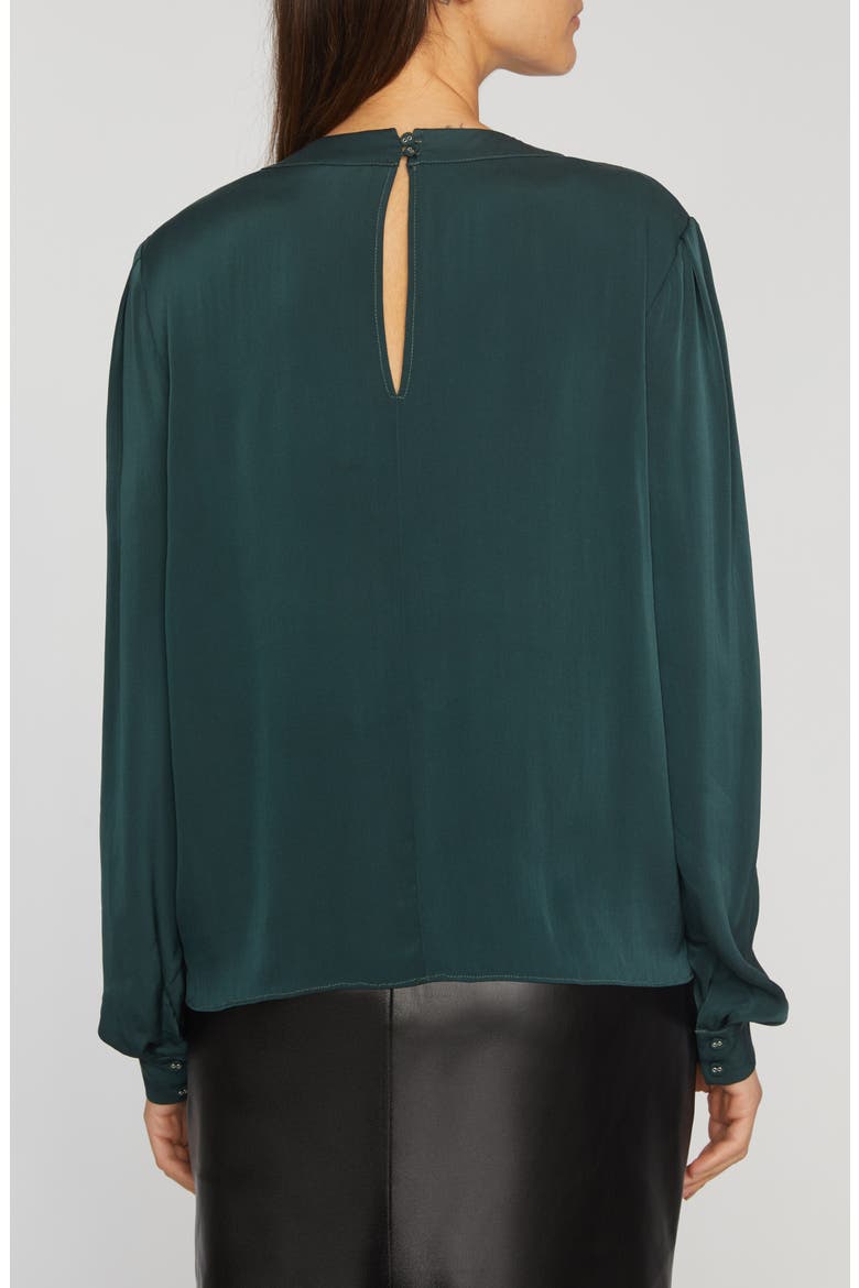 The Bethany Stretch Silk Blouse, Alternate, color, JUNIPER