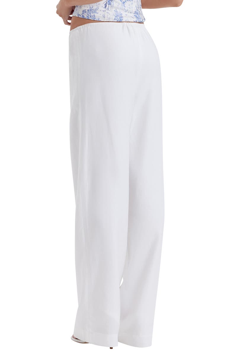 HOUSE OF CB Cleo Drawstring Pants, Alternate, color, White