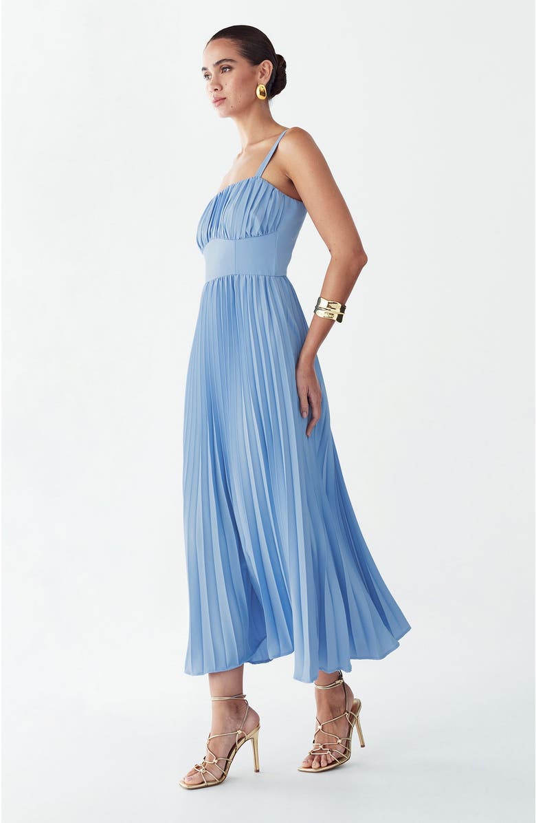 WILLA Lucie Midi Dress, Alternate, color, Cornflower Blue