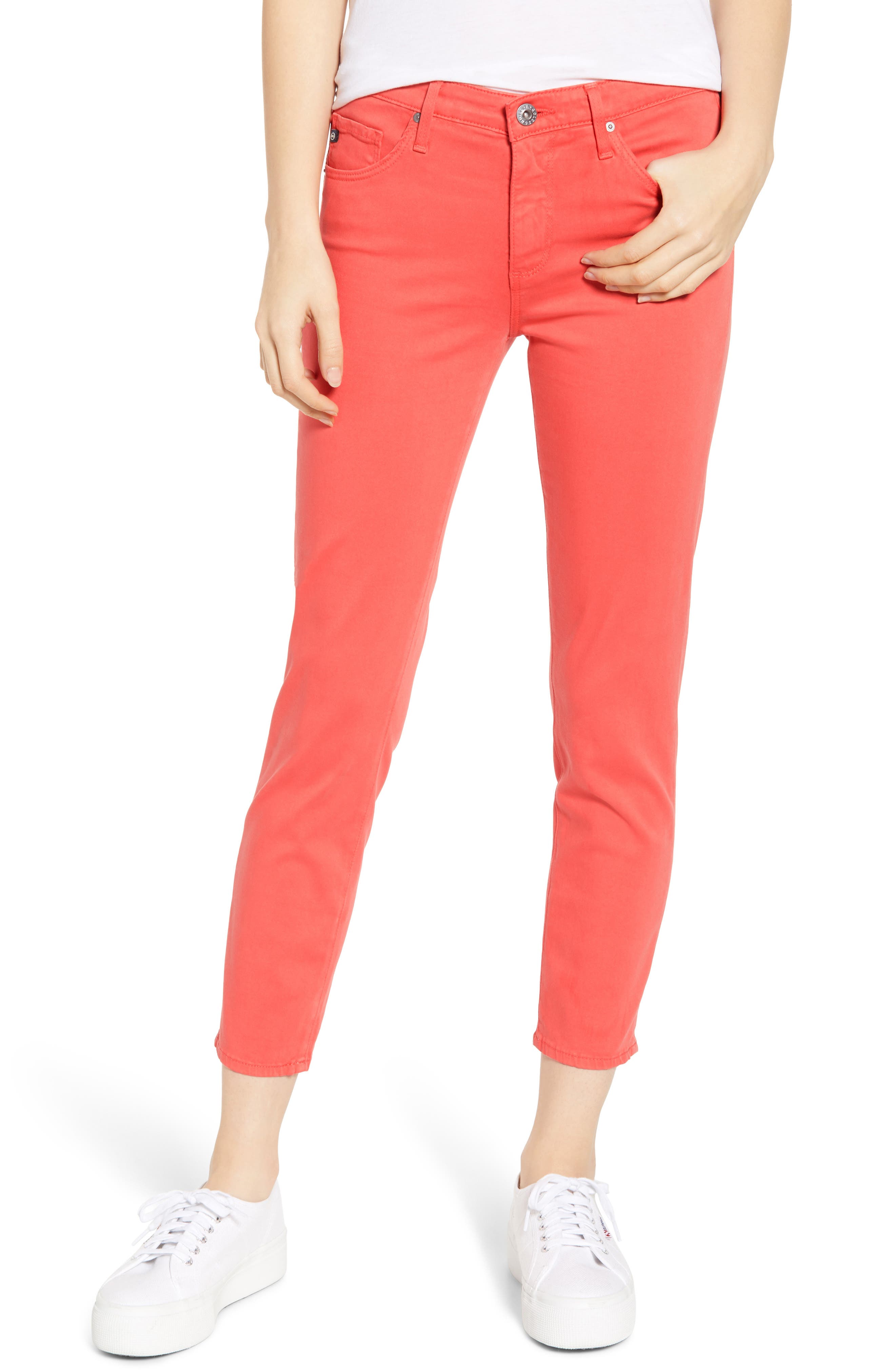 AG The Prima Mid Rise Crop Cigarette Jeans