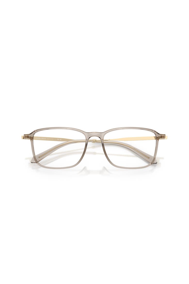 55mm Rectangle optical glasses, Alternate, color, Brown
