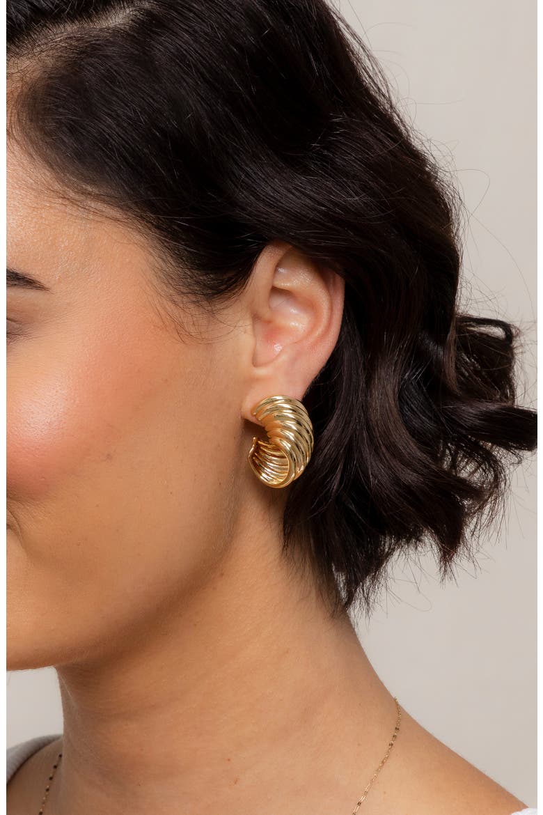 Sirena Earrings, Alternate, color, GOLD