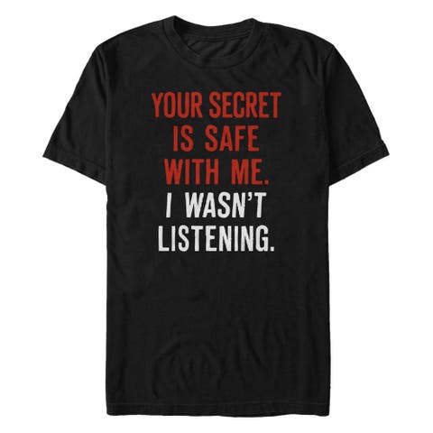 Men's Lost Gods Secret is Safe With Me  Graphic T-Shirt