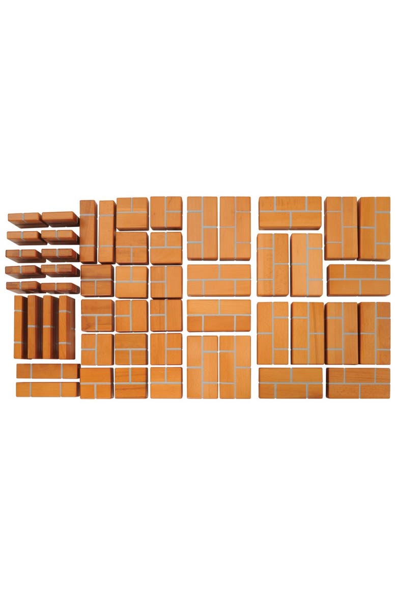 Unit Bricks - 100 Piece Set, Alternate, color, Brown