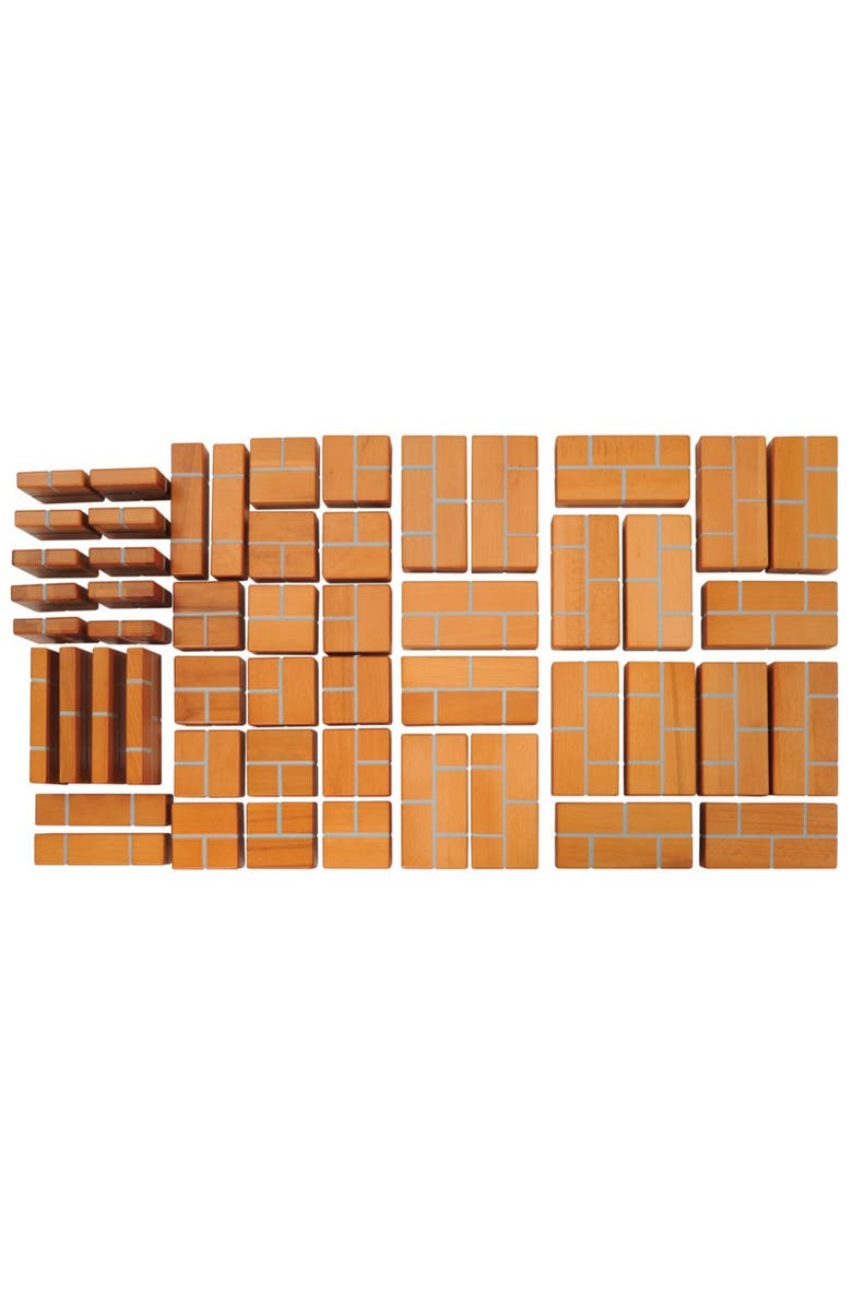 Kaplan Early Learning Unit Bricks - 100 Piece Set, Alternate, color, Brown