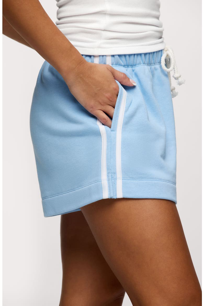 French Terry Track Shorts, Alternate, color, SKY