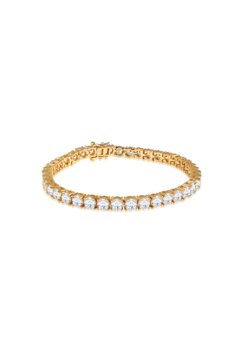 Roman Dusk Tennis Bracelet, Main, color, Crystal Clear & Gold