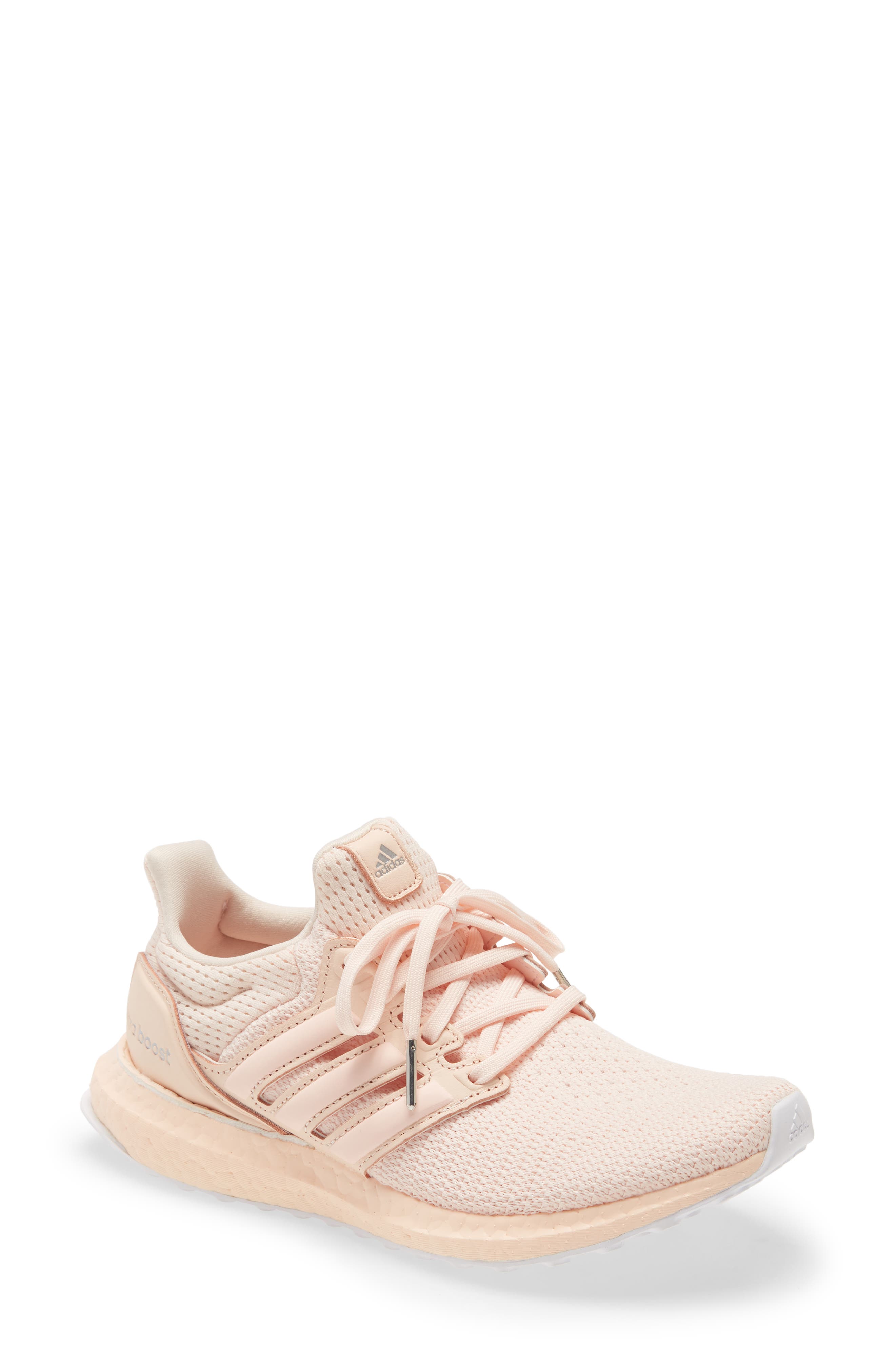 UltraBoost Running Shoe, Main, color, PINK TINT/ SILVER/ CORE BLACK