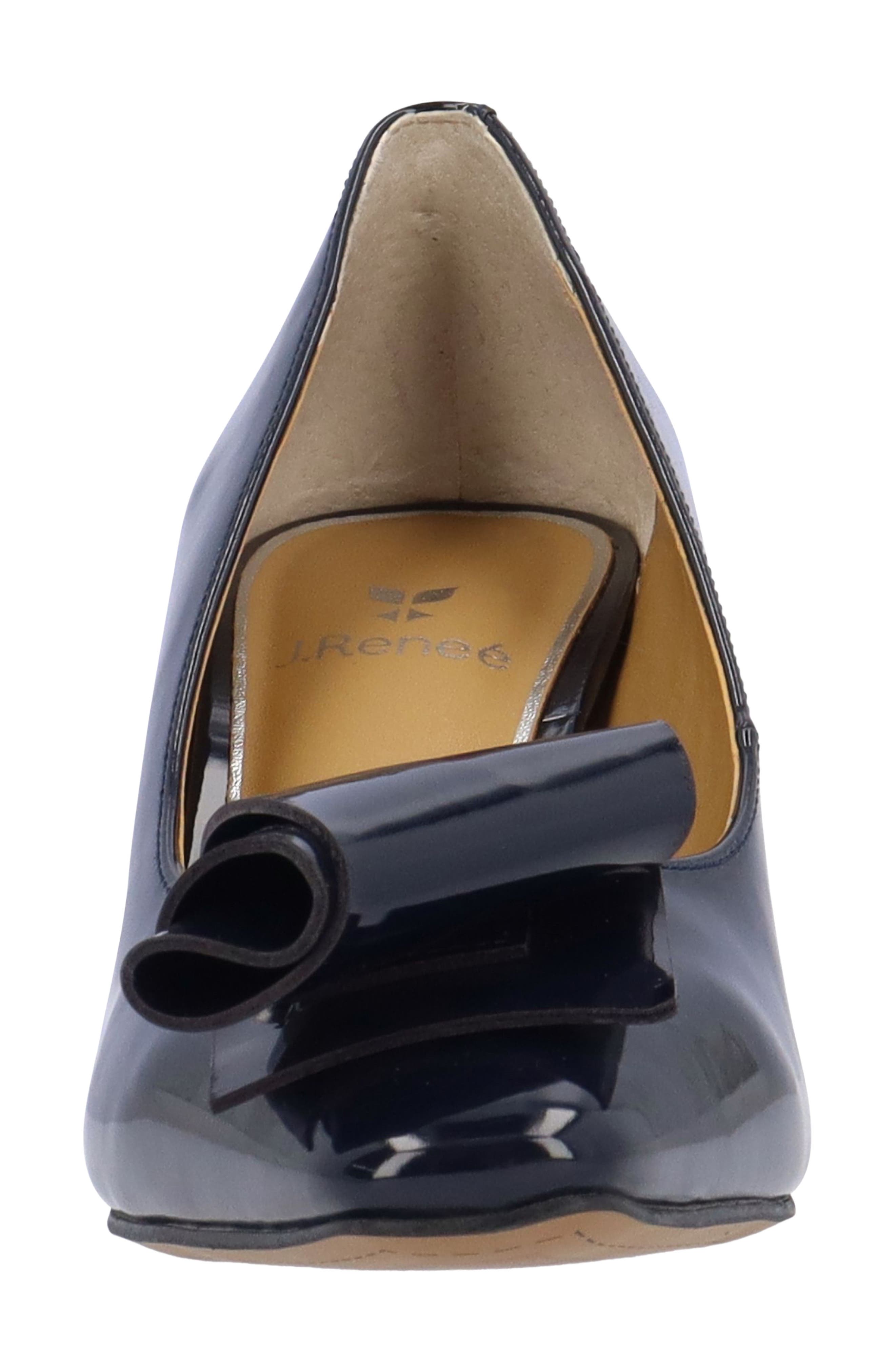 Karali Faux Leather Pump, Alternate, color, NAVY