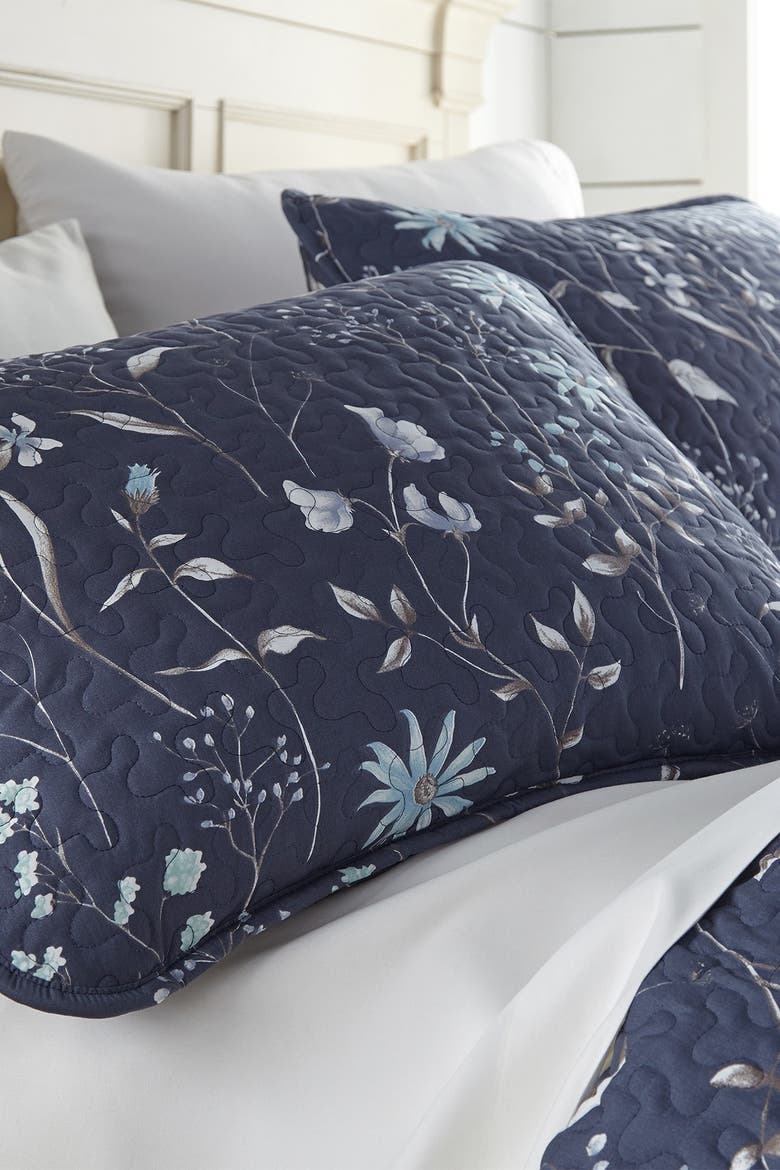 Luxury Premium Floral Collection Quilt Cover Set, Alternate, color, BLUE