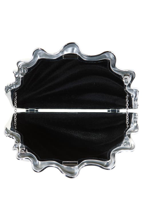 Jw Anderson Silver Shell Clutch In Silver 910