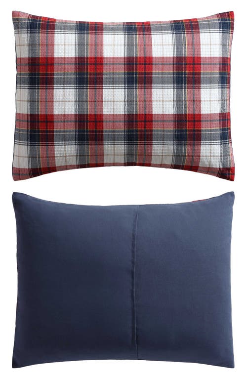 Nautica Rosedale Plaid 8-piece Bed Set In Red Sail/navy
