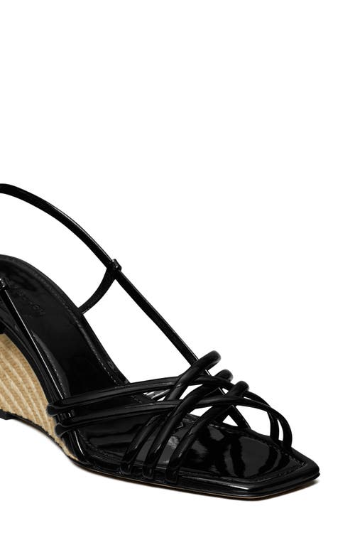 Tory Burch Wedge Espadrille Sandal In Black