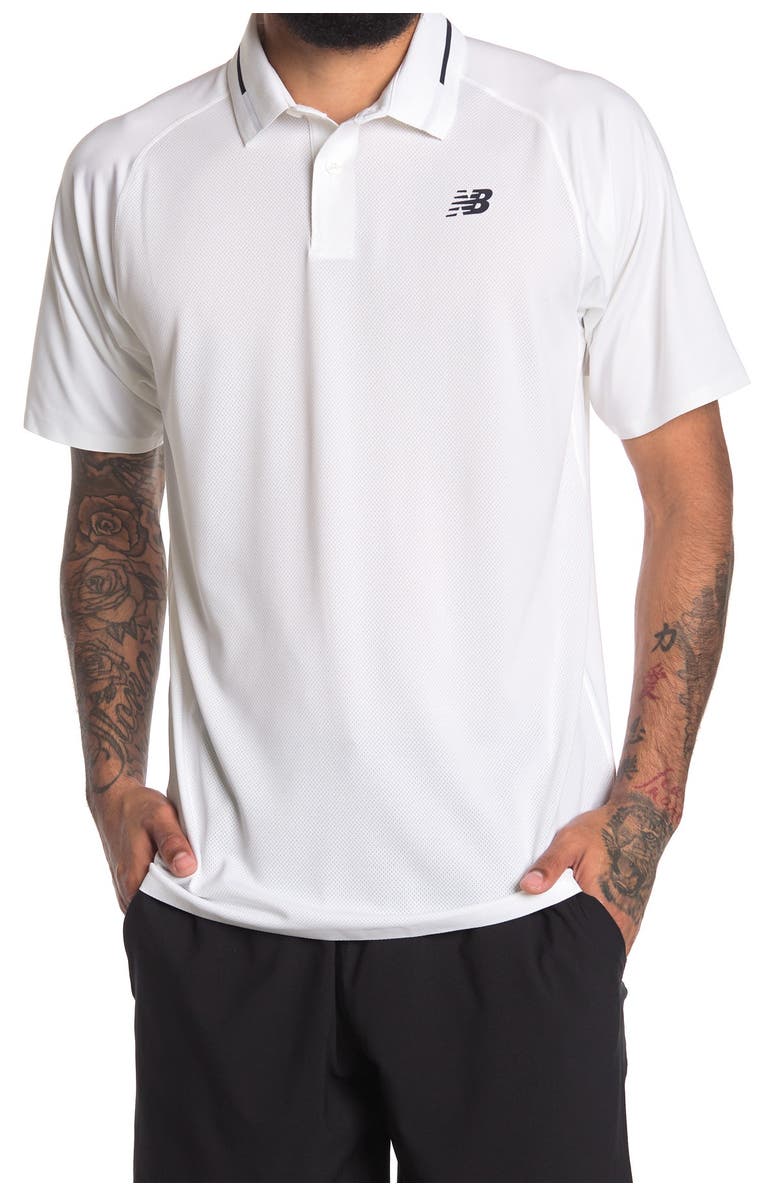 New Balance Tournament Short Sleeve Polo Shirt, Main, color, 