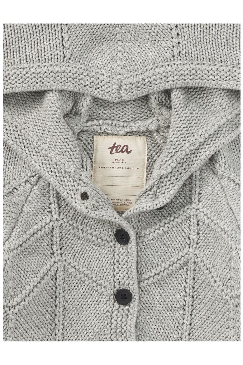 Creature Comfort Baby Cardigan, Alternate, color, Med Heather Grey