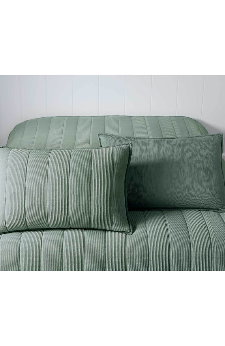 Martex Expression Teton Quilt Set, Alternate, color, Moss