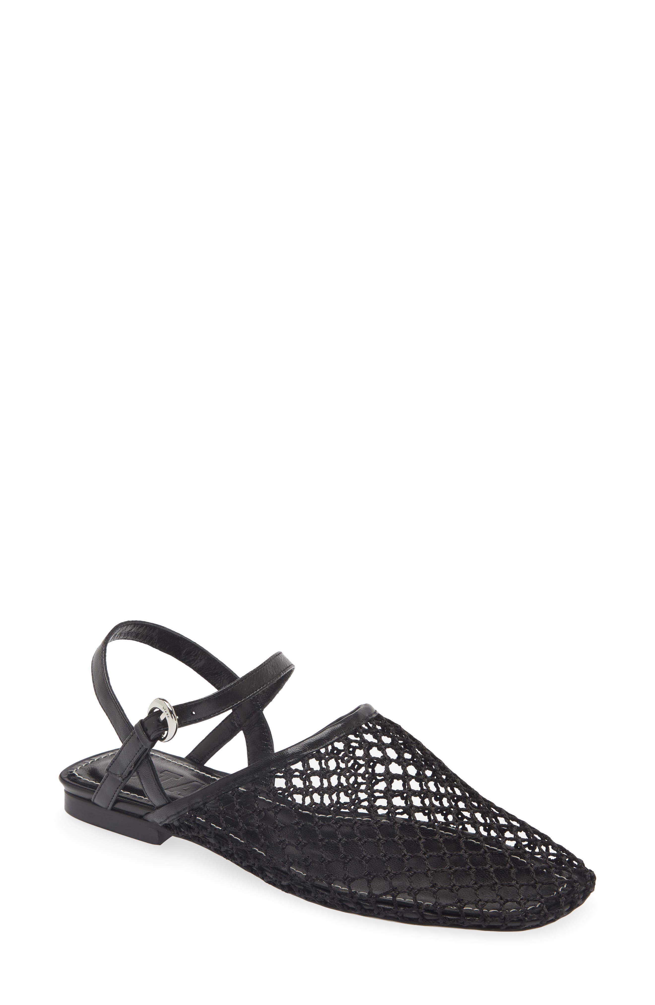 STAUD Rete Slingback Flat, Main, color, 
