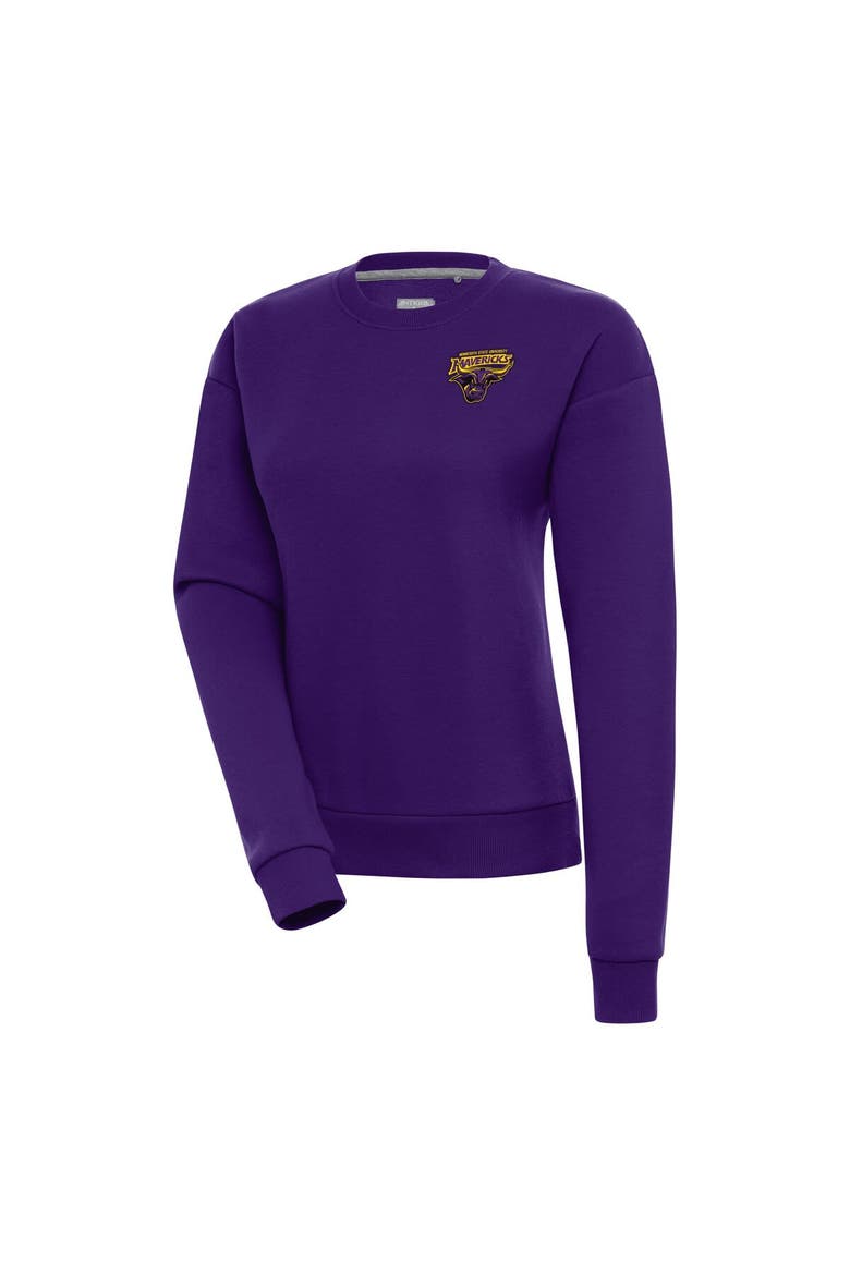 Women's Antigua  Purple Minnesota State University, Mankato Victory Pullover Sweatshirt, Main, color, Purple