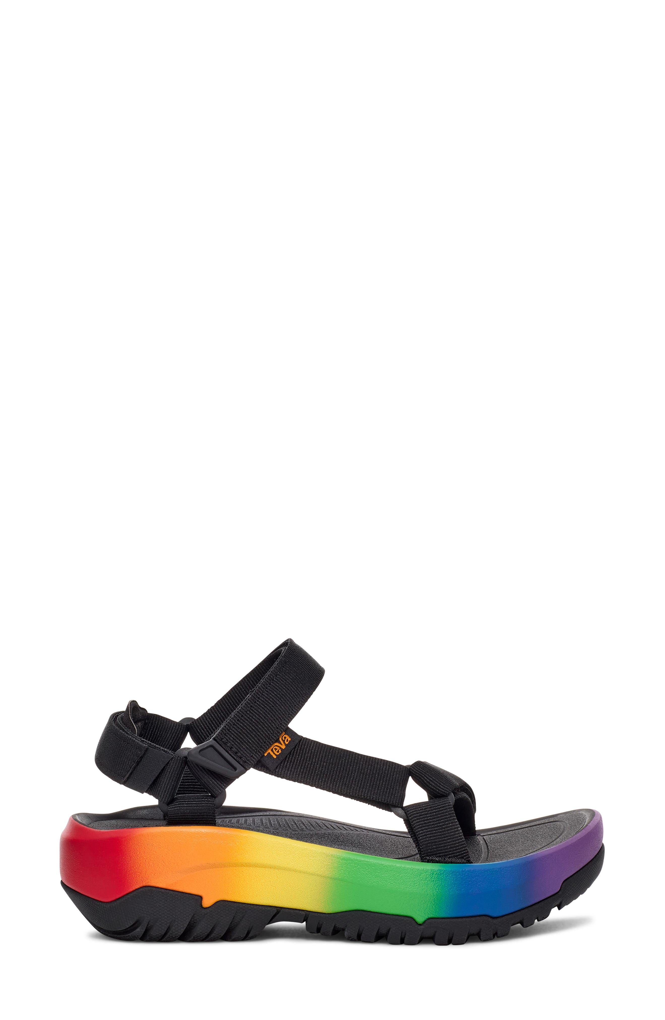 Teva Hurricane XLT2 Ampsole Brite Wedge Sandal, Alternate, color, Black/ Rainbow