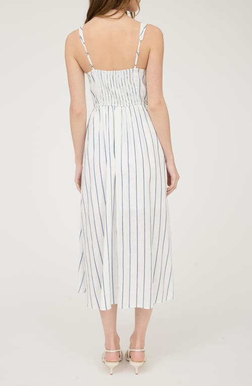 BLU PEPPER BLU PEPPER STRIPED MIDI SUNDRESS