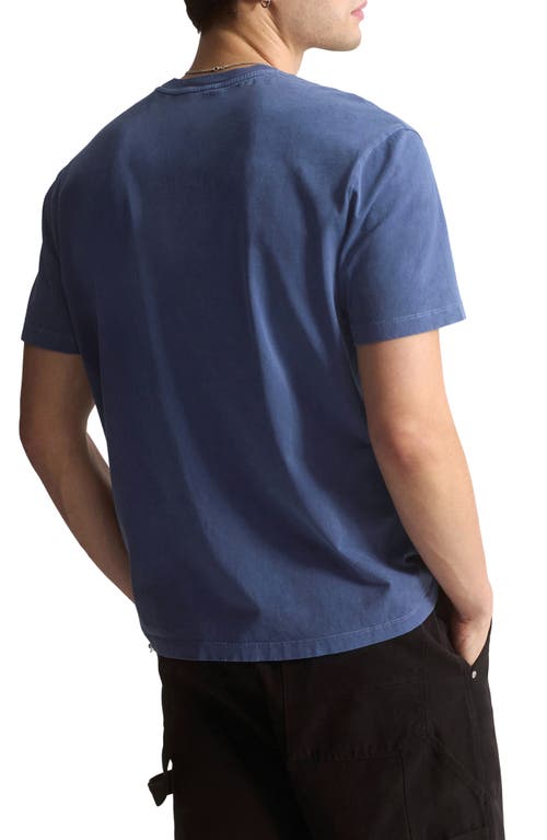 Brooklyn Industries Medieval Cotton Graphic T-shirt In Blue