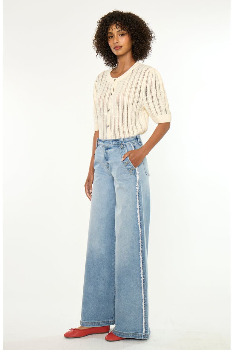 Kennedy High Rise Super Wide Jeans, Alternate, color, Light Wash