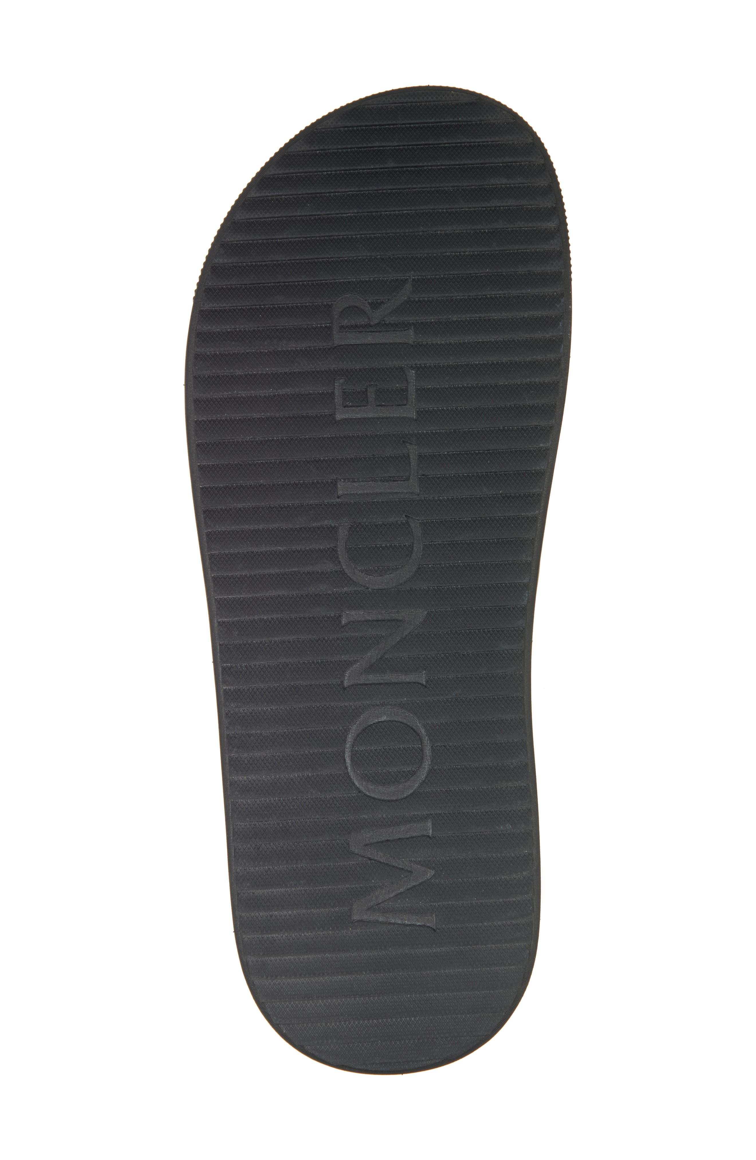 Moncler Logo Slide Sandal, Alternate, color, Black