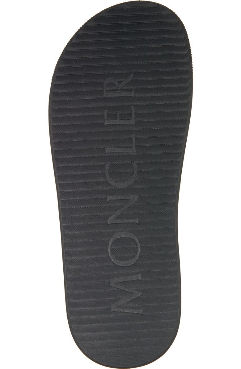 Moncler Logo Slide Sandal, Alternate, color, Black