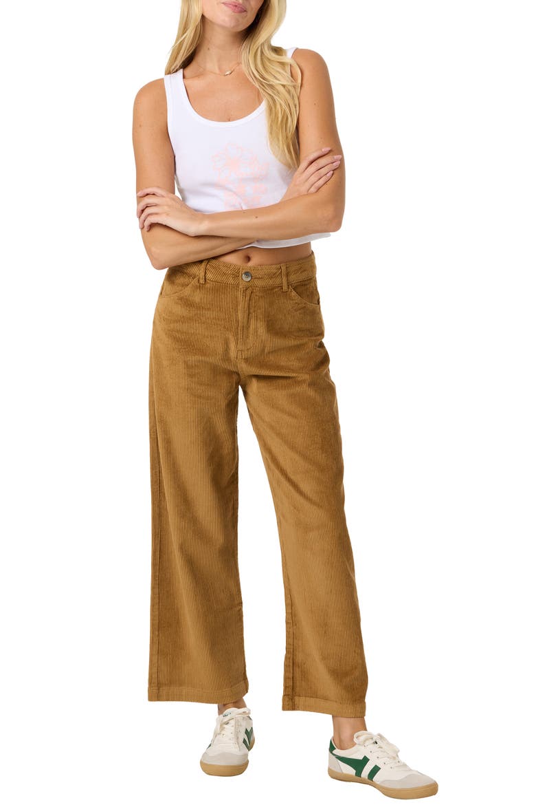 Langford Wide Leg Corduroy Pants, Alternate, color, WOODSHACK