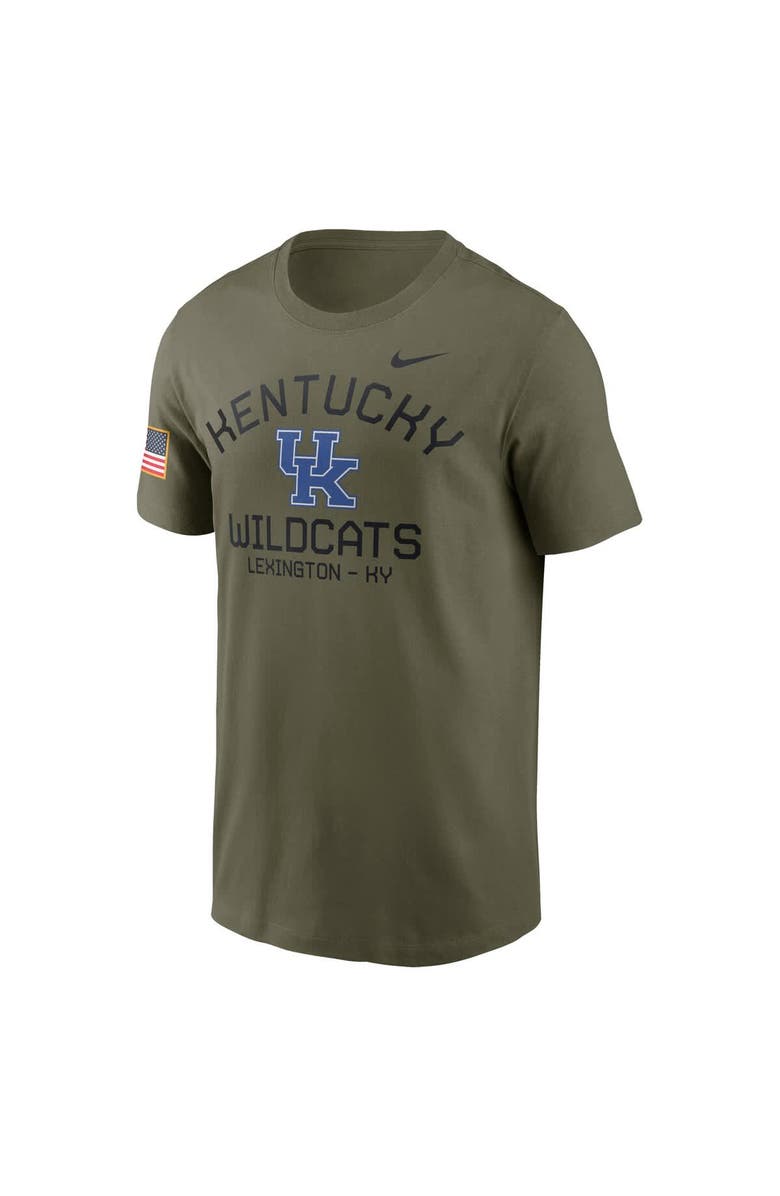 Nike Men's Nike Olive Kentucky Wildcats 2024 Military Appreciation Performance T-Shirt, Alternate, color, Olive