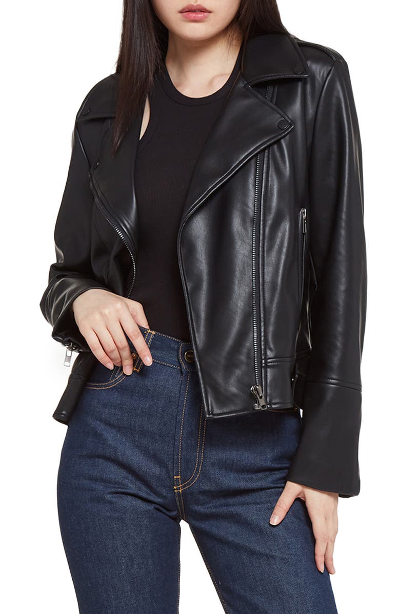 Apparis Sofi Faux Leather Moto Jacket, Main, color,