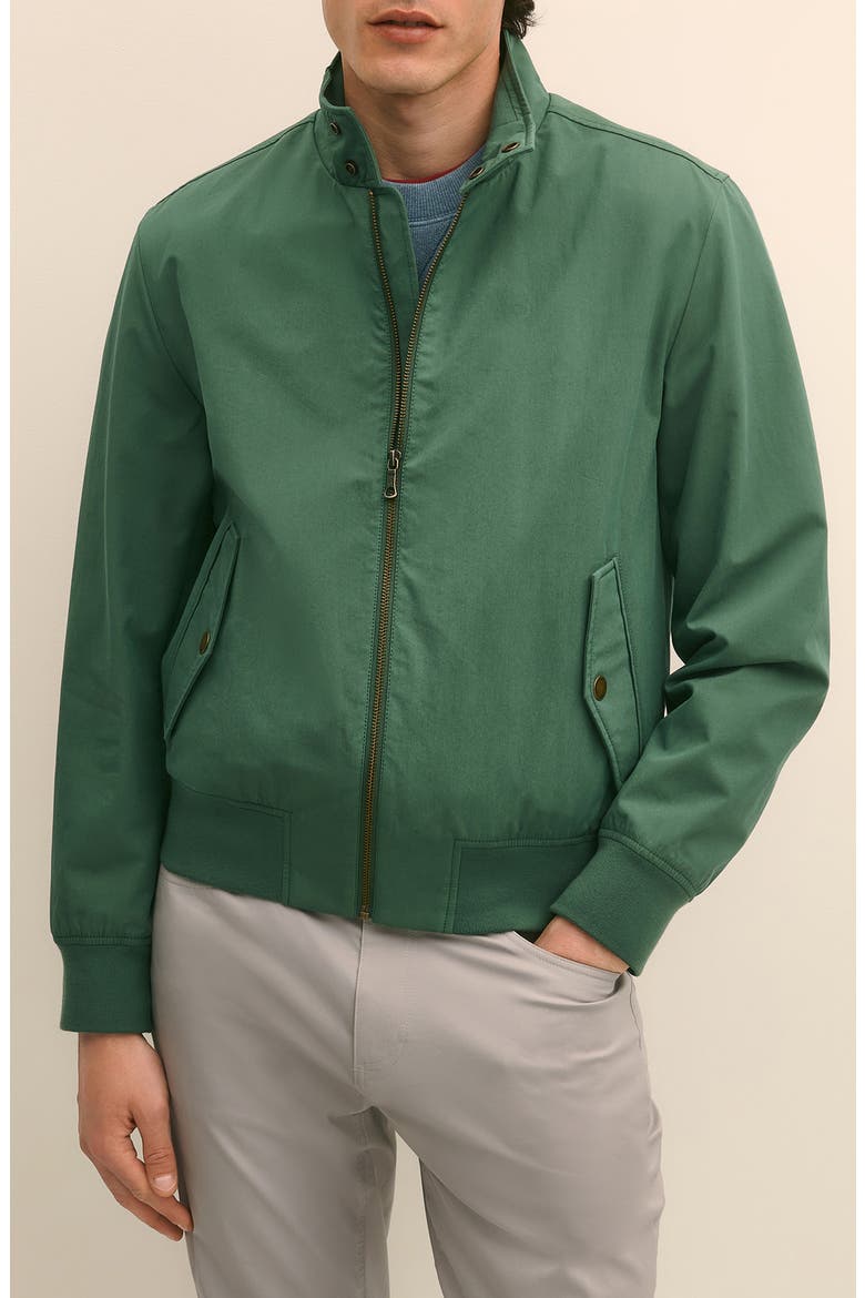 Cotton Blend Jacket, Main, color, MALLARD GREEN