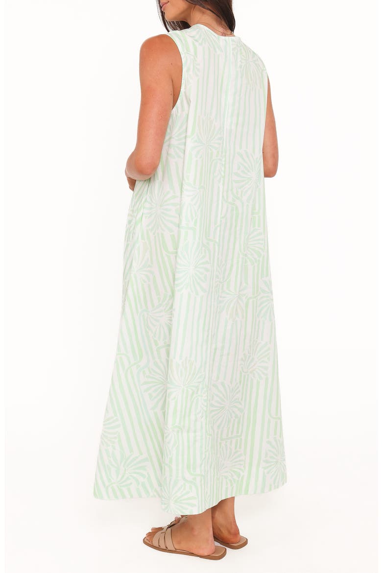 Laurita Cotton Maxi Dress, Alternate, color, JADE PAINTED STRIPE