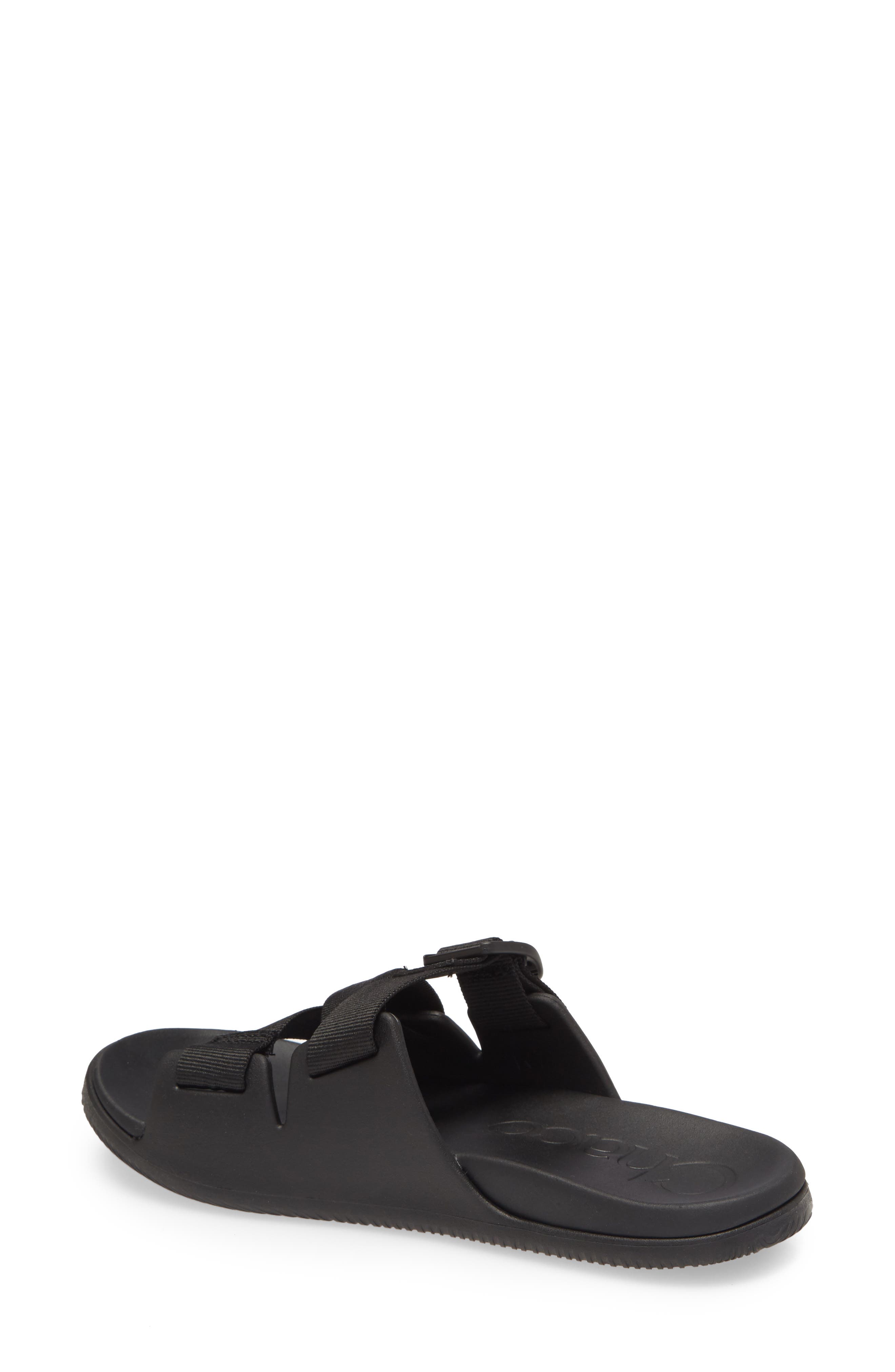 Chillos Slide Sandal, Alternate, color, BLACK FABRIC