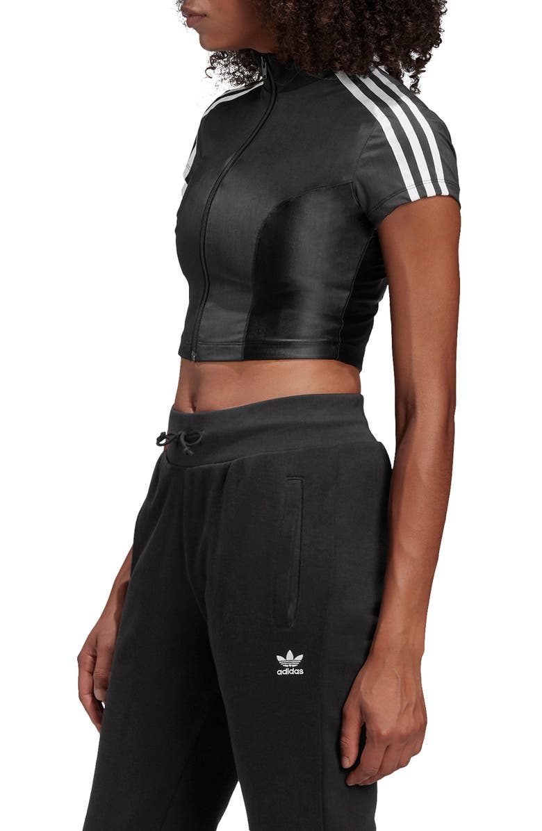 adidas Originals Paolina Russo Full Zip Crop Top, Alternate, color,