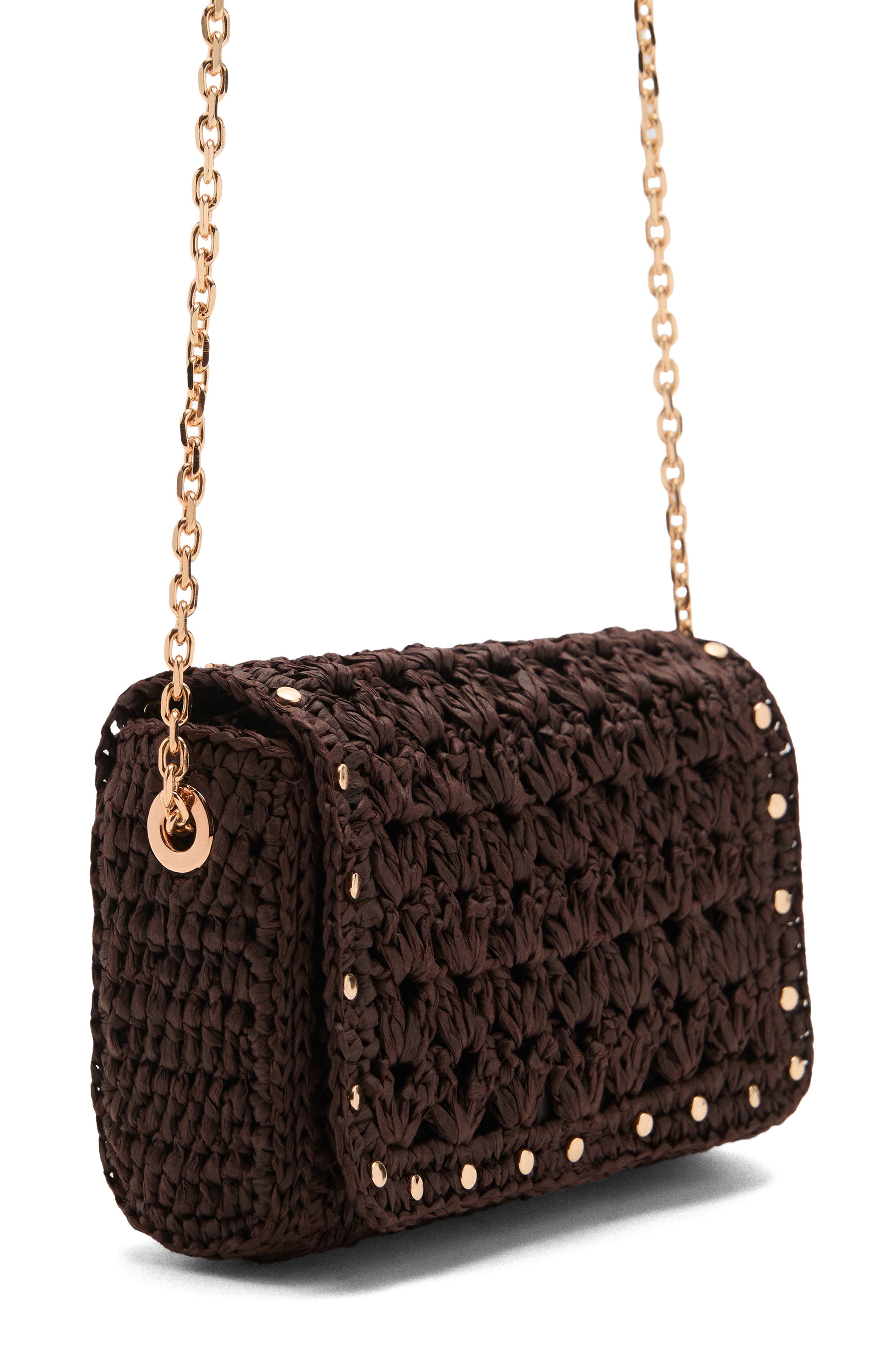 MANGO Mini Crochet Crossbody Bag, Main, color, 
