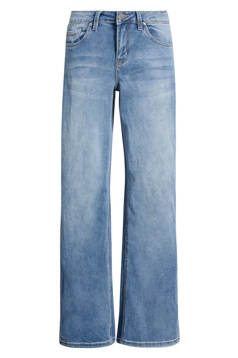 Bella Butterfly Wide Leg Jeans, Alternate, color, LIGHT BLUE