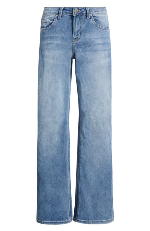 Bella Butterfly Wide Leg Jeans
