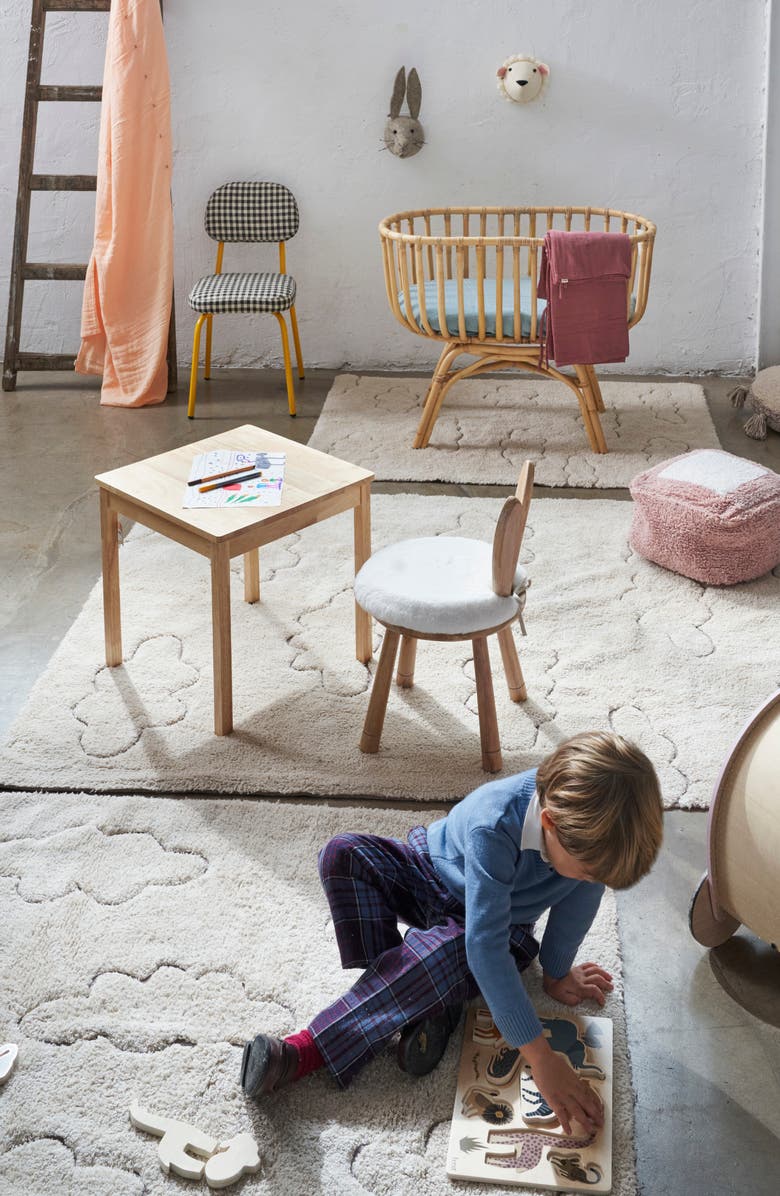 Lorena Canals RugCycled Clouds Washable Cotton Blend Rug, Alternate, color, Natural Rugcycled Yarn