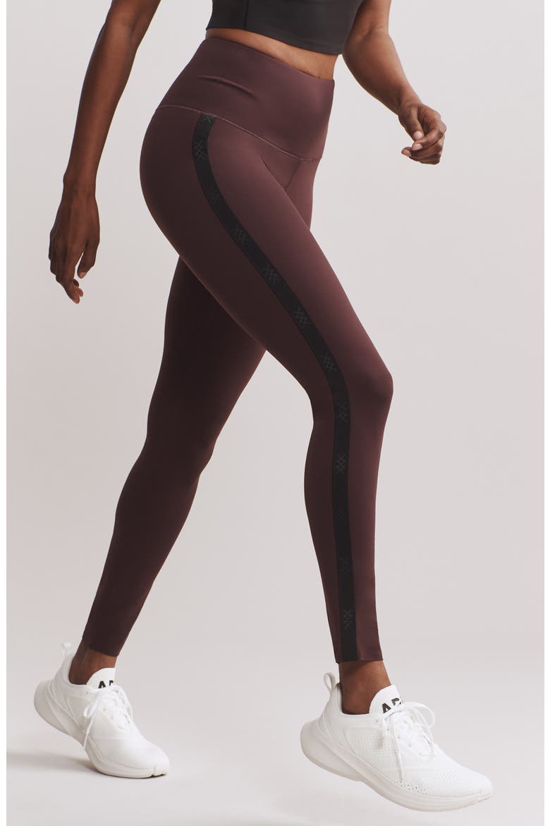 Alpine Fleece Leggings, Alternate, color, BROWN BERRY