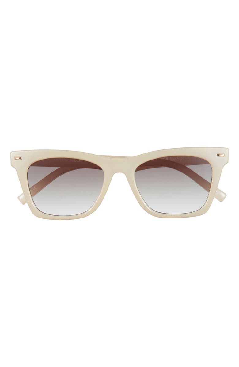 Le Specs Chante 53mm Gradient Square Sunglasses, Main, color, Ivory