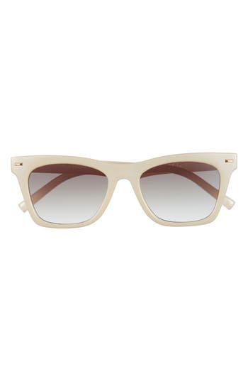 Le Specs Chante 53mm Gradient Square Sunglasses In Neutral