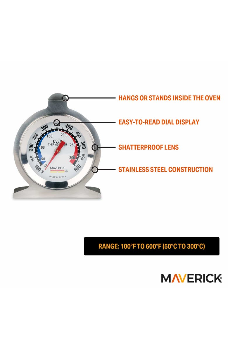 Maverick Oven Thermometer, Alternate, color, Silver