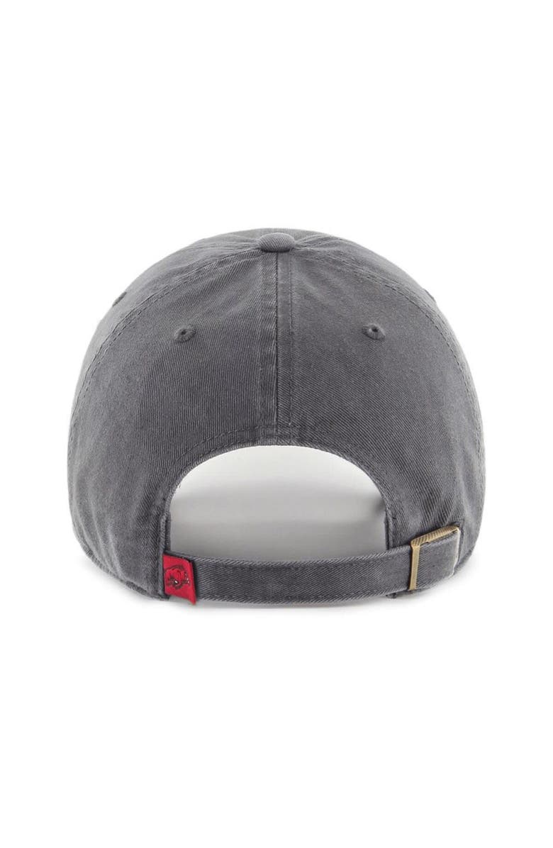 '47 Men's '47 Charcoal Arkansas Razorbacks Clean Up Adjustable Hat, Alternate, color, 